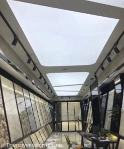 Thi Công Trần Đèn Trắng Cửa Hàng
